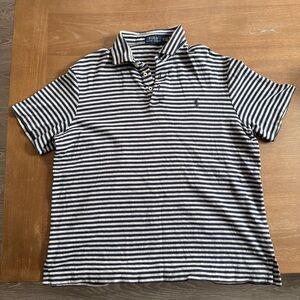 Polo by Ralph Lauren Black and White Striped Polo Shirt